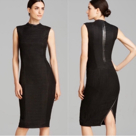 Helmut Lang Trance Framing Detail Sleeveless Knit Asymmetrical 